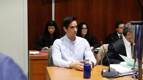 Rodrigo Lanza en una sesión del juicio