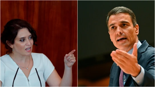 En la imagen, Isabel Díaz Ayuso y Pedro Sánchez En la imagen, Isabel Díaz Ayuso y Pedro Sánchez