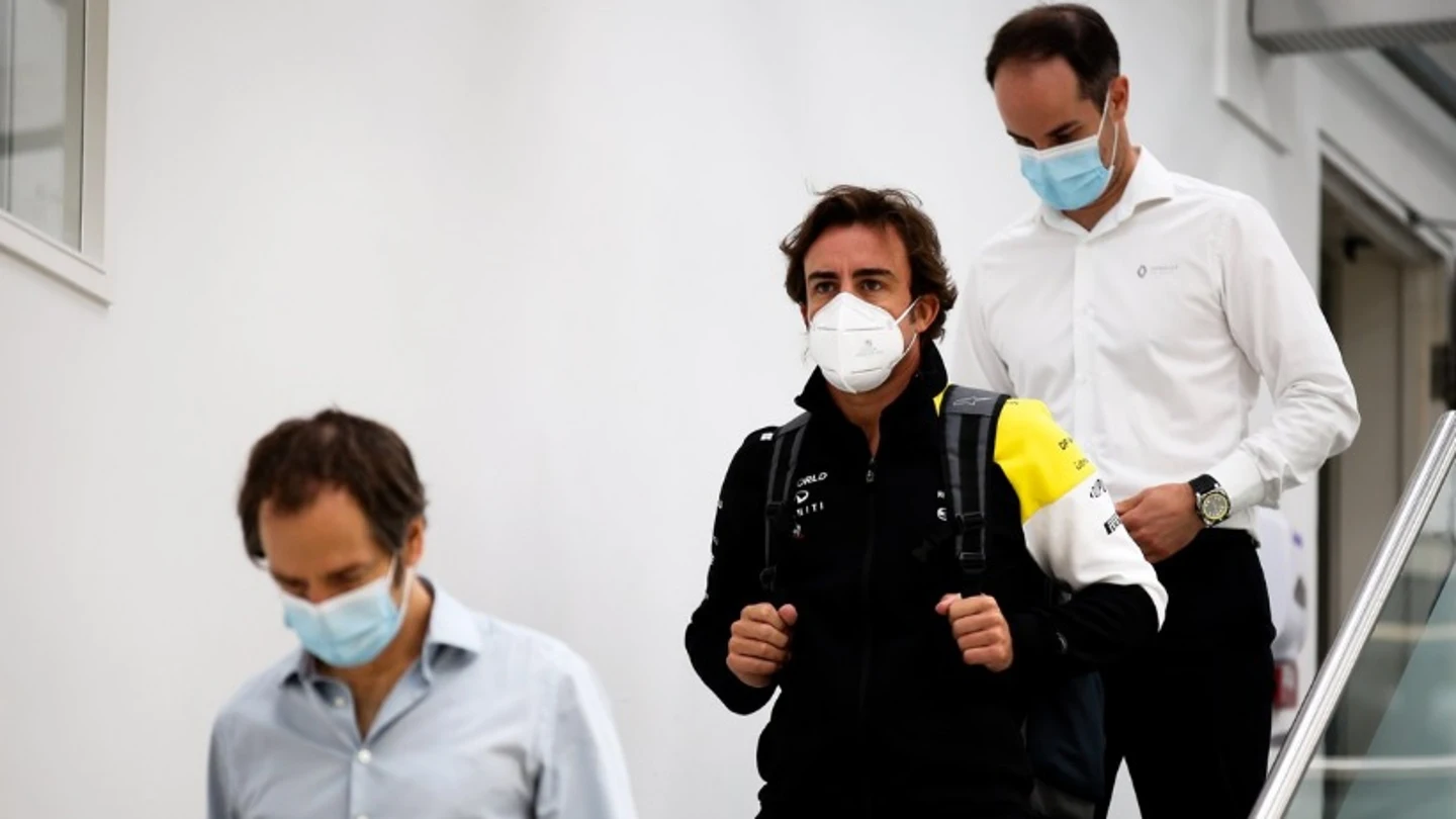 Fernando Alonso en Enstone Fernando Alonso en Enstone