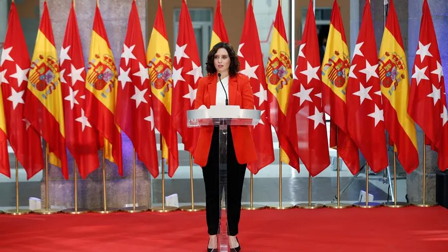 La presidenta de la Comunidad de Madrid, Isabel Díaz Ayuso