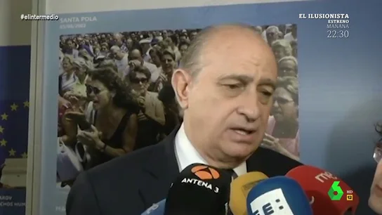 Jorge Fernández Díaz mientras era ministro de Interior. Así hablaba Fernández Díaz del excomisario Villarejo: "Ha prestado relevantes servicios en la lucha contra el crimen"