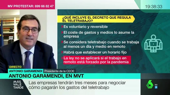 Antonio Garamendi, presidente de la CEOE. Antonio Garamendi: