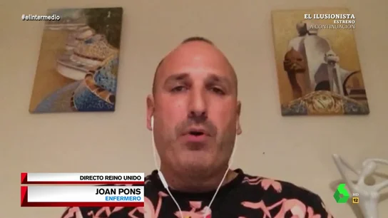 Joan Pons, enfermero español que trabaja en Reino Unido. Habla un enfermero español en Reino Unido que se quedó "boquiabierto" con Ayuso: "No falta personal, falta inversión y contratos"