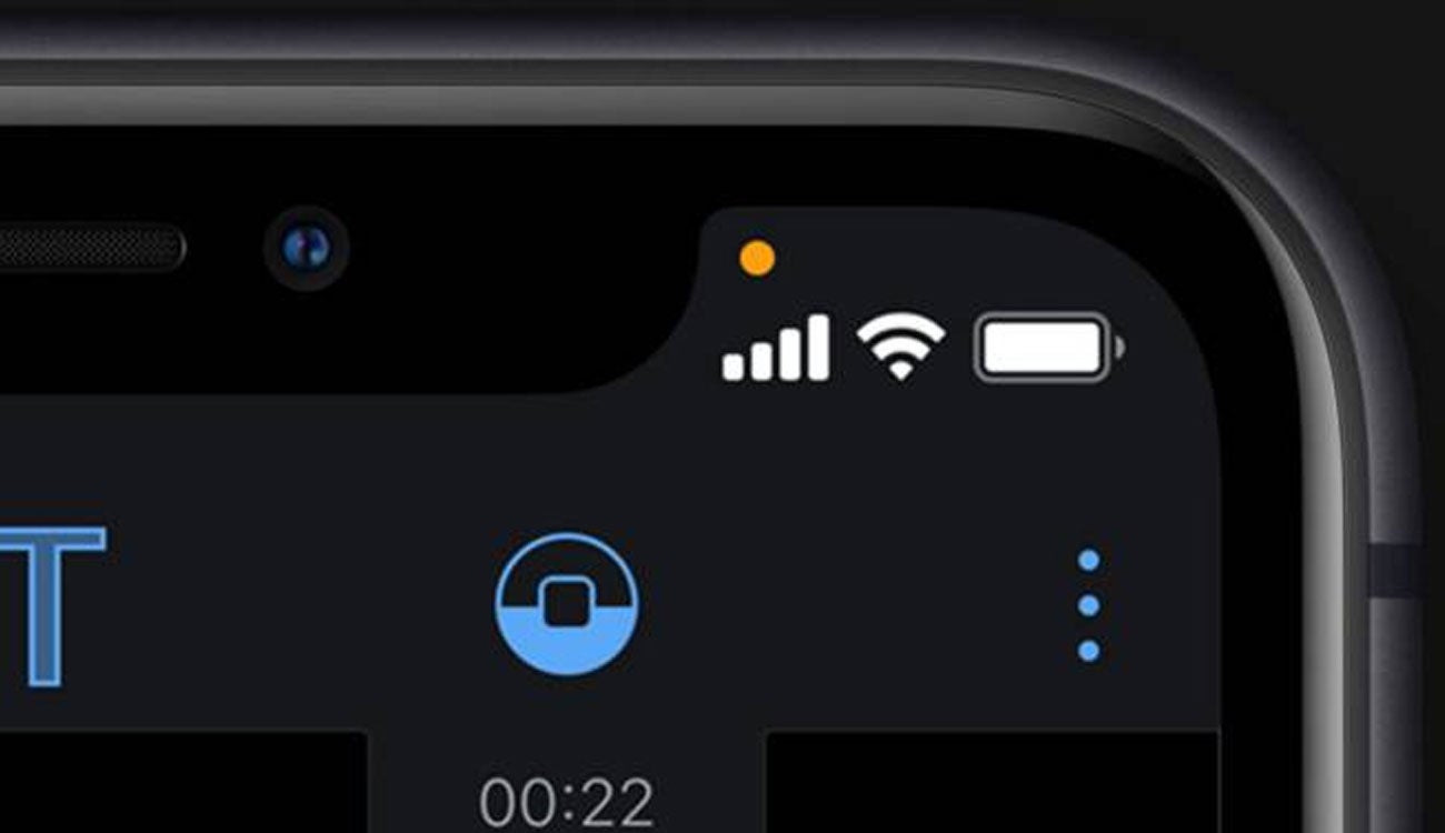 Nuevos indicadores de alerta de privacidad en iOS 14.