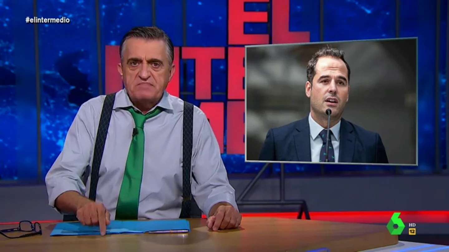 El Gran Wyoming, en El Intermedio. Wyoming rompe una lanza a favor de Aguado: "Arriesga la vida para llevar el gel hidroalcohólico a las pobres en el metro"