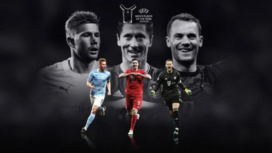 De Bruyne, Lewandowski y Neuer De Bruyne, Lewandowski y Neuer