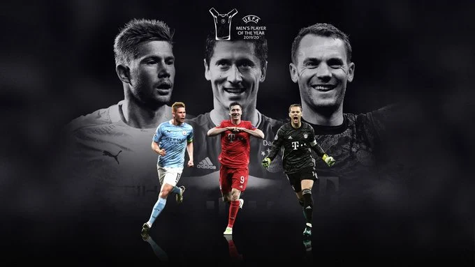 De Bruyne, Lewandowski y Neuer 