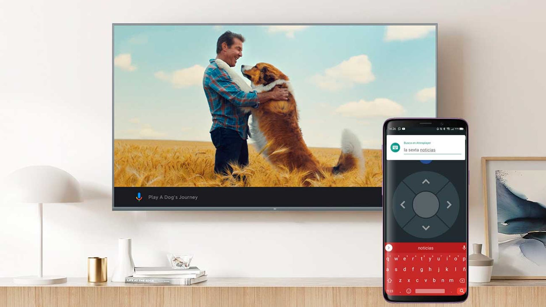 Cómo convertir tu móvil en un teclado para tu televisor con Android TV