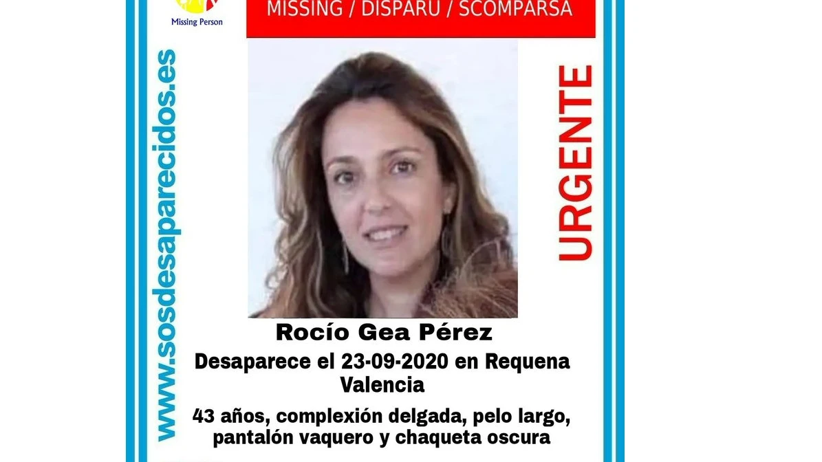 Imagen de la desaparecida Rocío Gea Pérez