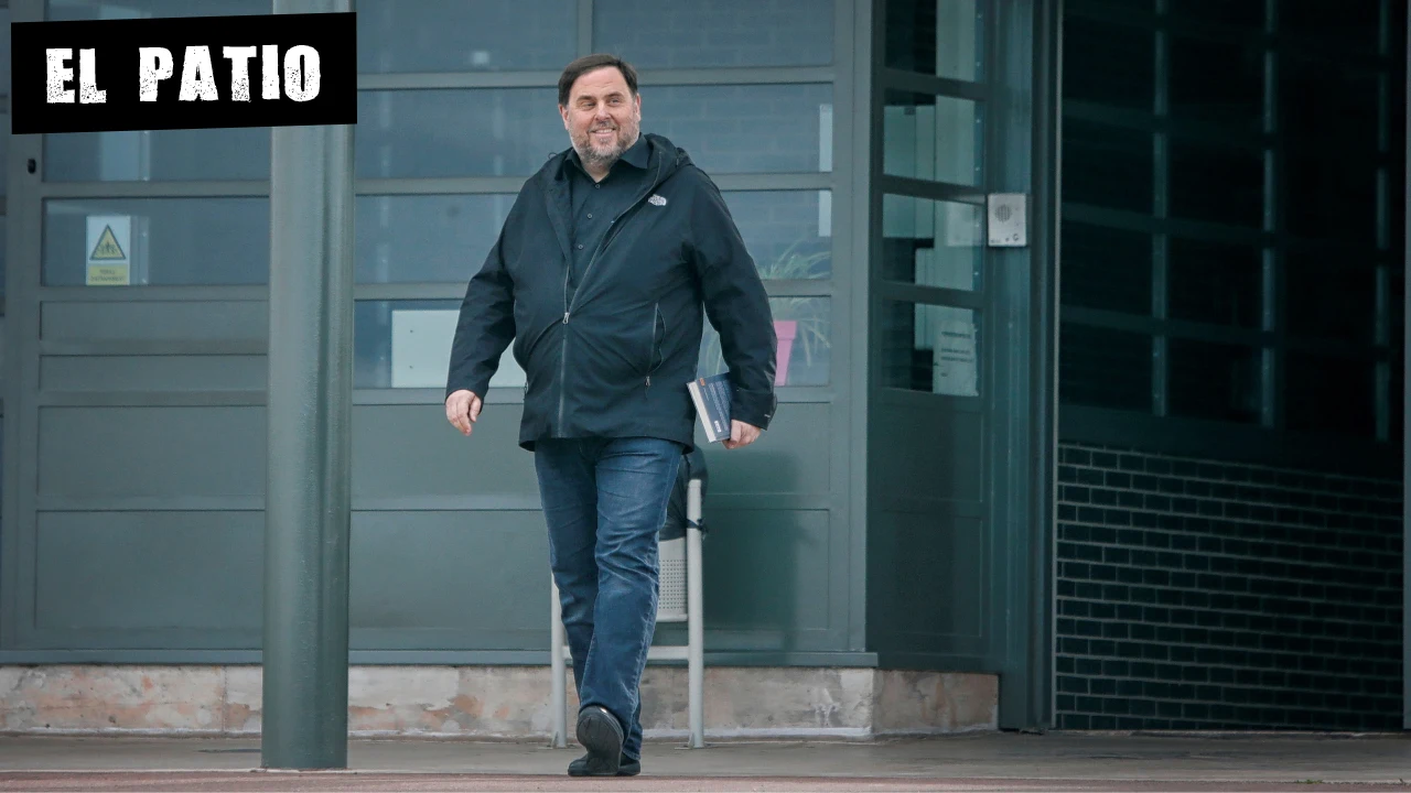 Oriol Junqueras, en una salida de la cárcel de Lledoners