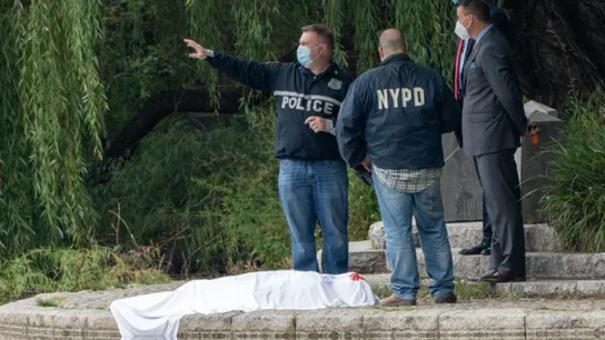 La policía neoyorquina en el Central Park La policía neoyorquina en el Central Park
