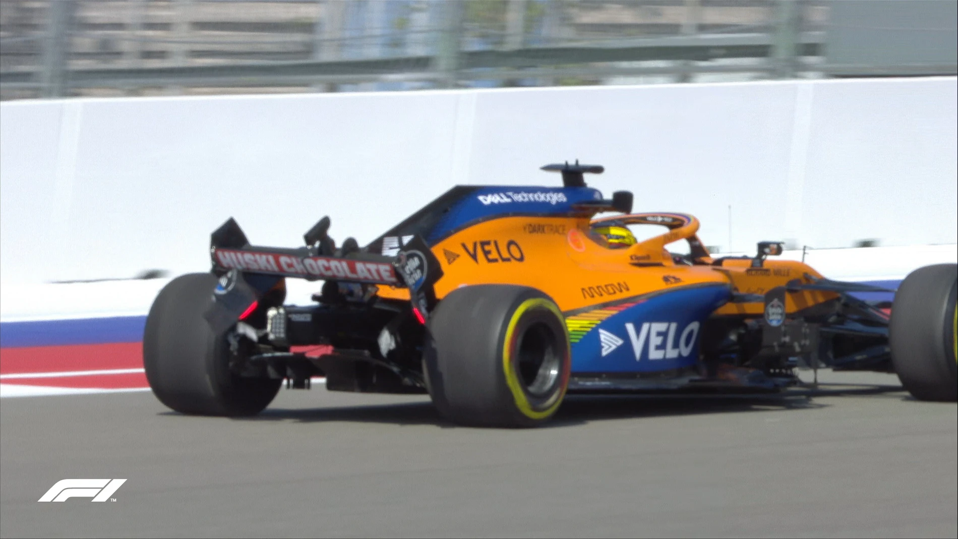 El McLaren de Sainz tras su accidente en Sochi