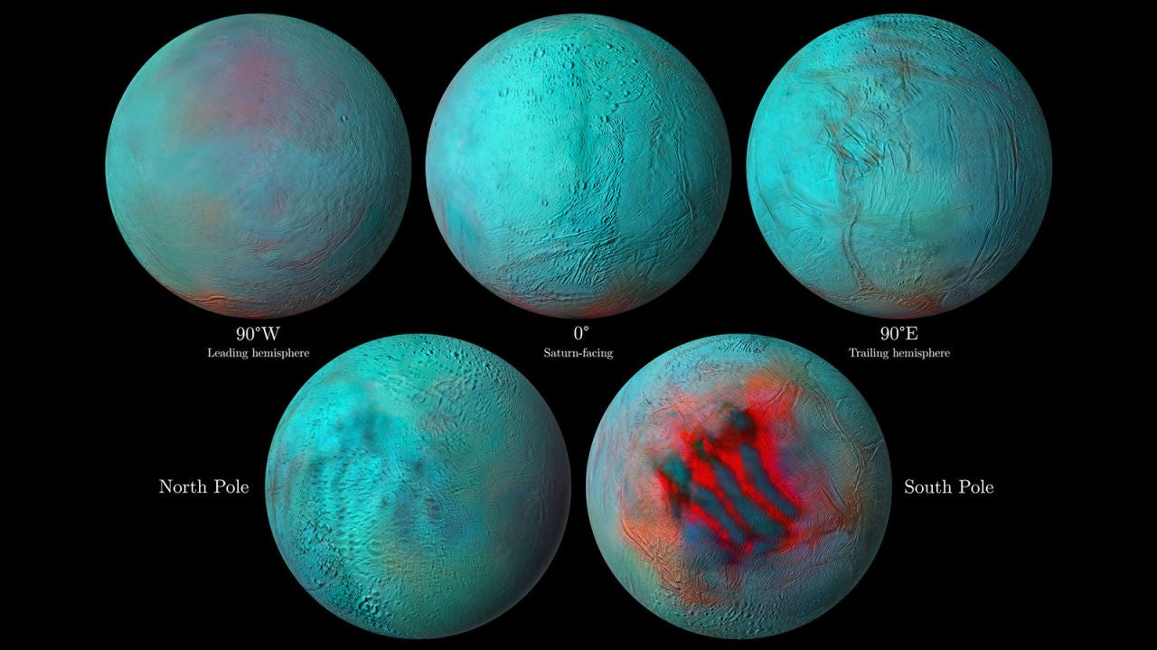 La NASA publica imágenes insólitas de Encélado, la luna de Saturno que  esconde un océano en su interior