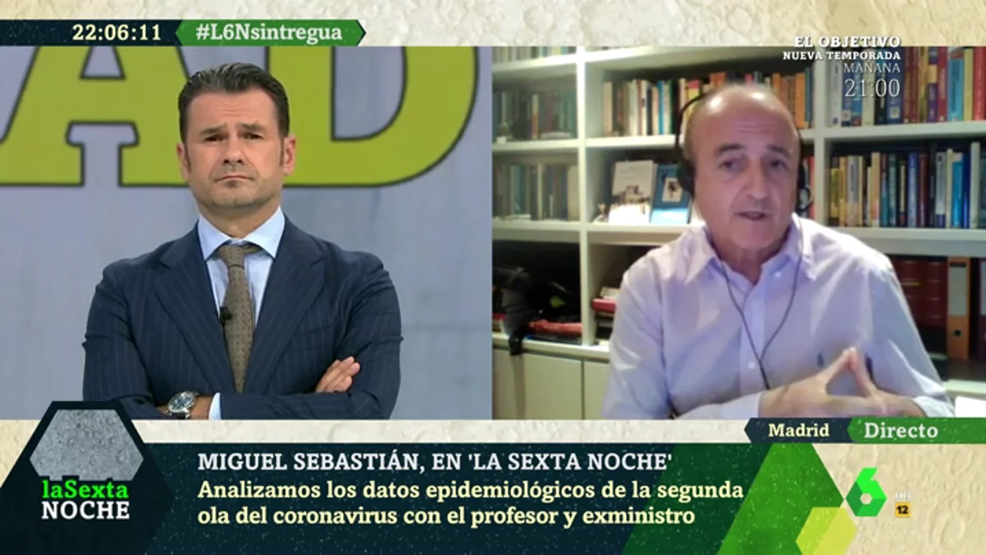 Miguel Sebastián pide medidas "duras y contundentes" en Madrid: "Ha tenido en septiembre los mismos casos que todo Reino Unido" Miguel Sebastián pide medidas "duras y contundentes" en Madrid: "Ha tenido en septiembre los mismos casos que todo Reino Unido"