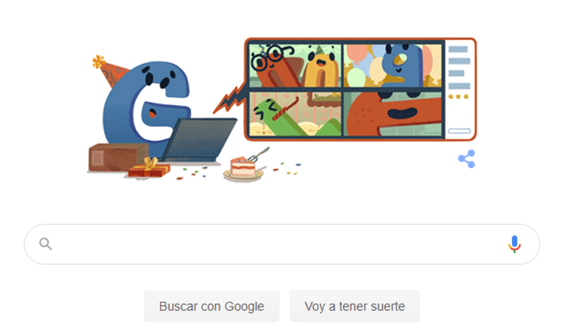 Google celebra su 22º cumpleaños
