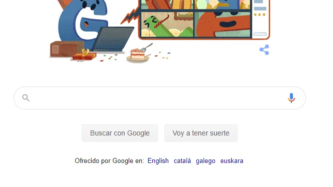 Google celebra su 22º cumpleaños