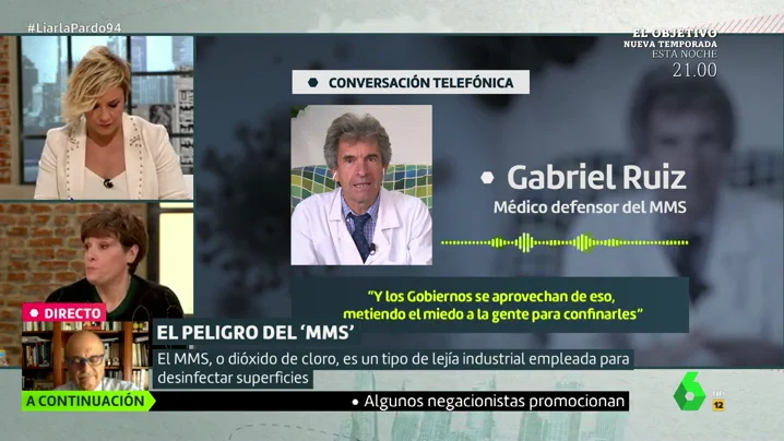 Un médico negacionista del coronavirus: "Con la pistola que mide la temperatura inciden en el cerebro y provocan que la gente se suicide"