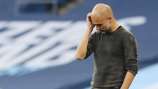 Guardiola, contrariado Guardiola, contrariado