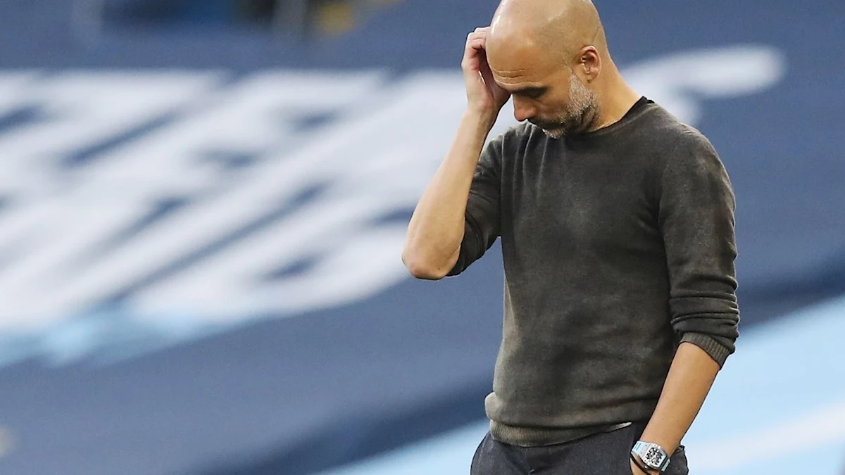 Guardiola, contrariado