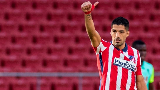 Luis Suárez, con el Atlético Luis Suárez, con el Atlético