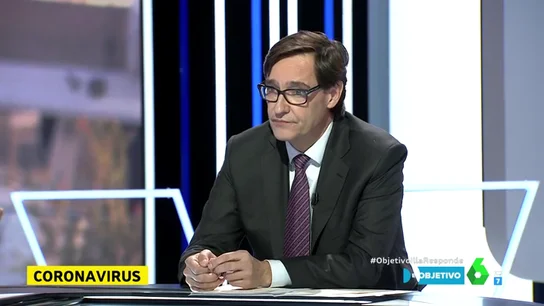 El ministro de Sanidad, Salvador Illa, analiza la actualidad de la pandemia en El Objetivo. ¿Se seguirán aplicando las restricciones por coronavirus en Navidad?: Illa avanza qué ocurrirá "si persiste la situación"