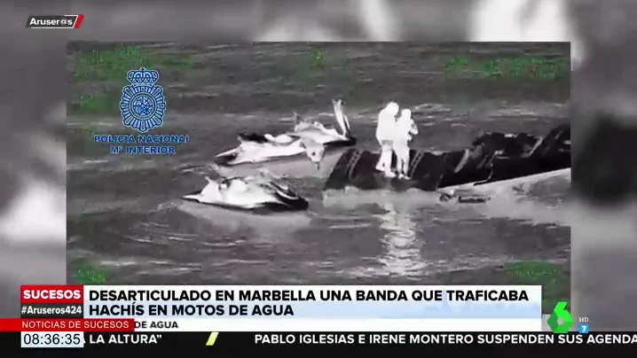 Desarticulado en Marbella un grupo criminal dedicado al tráfico de hachís en motos de agua