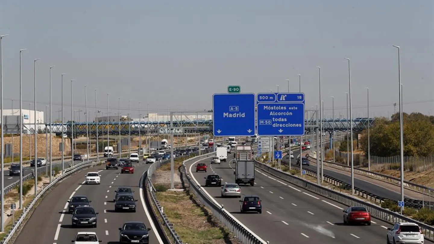 Estado a primera hora de la tarde la carretera A-5 Estado a primera hora de la tarde la carretera A-5
