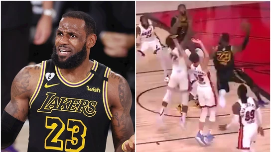 LeBron James, ante los Heat LeBron James, ante los Heat