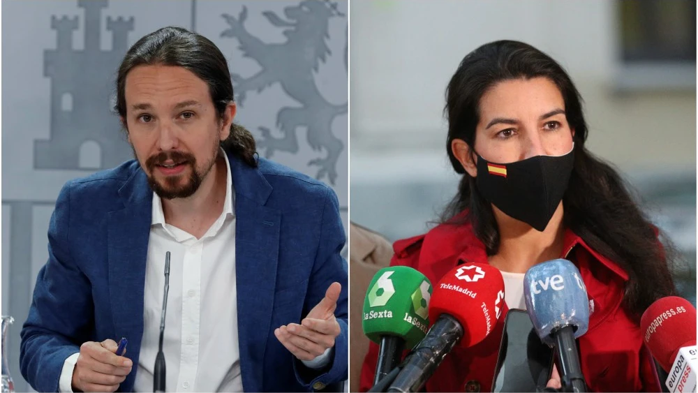 Pablo Iglesias y Rocío Monasterio