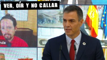 Pablo Iglesias, vicepresidente del Gobierno, y Pedro S&aacute;nchez, presidente del Gobierno