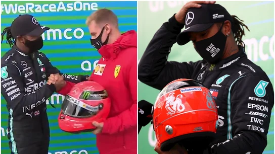 Lewis Hamilton y Mick Schumacher Lewis Hamilton y Mick Schumacher