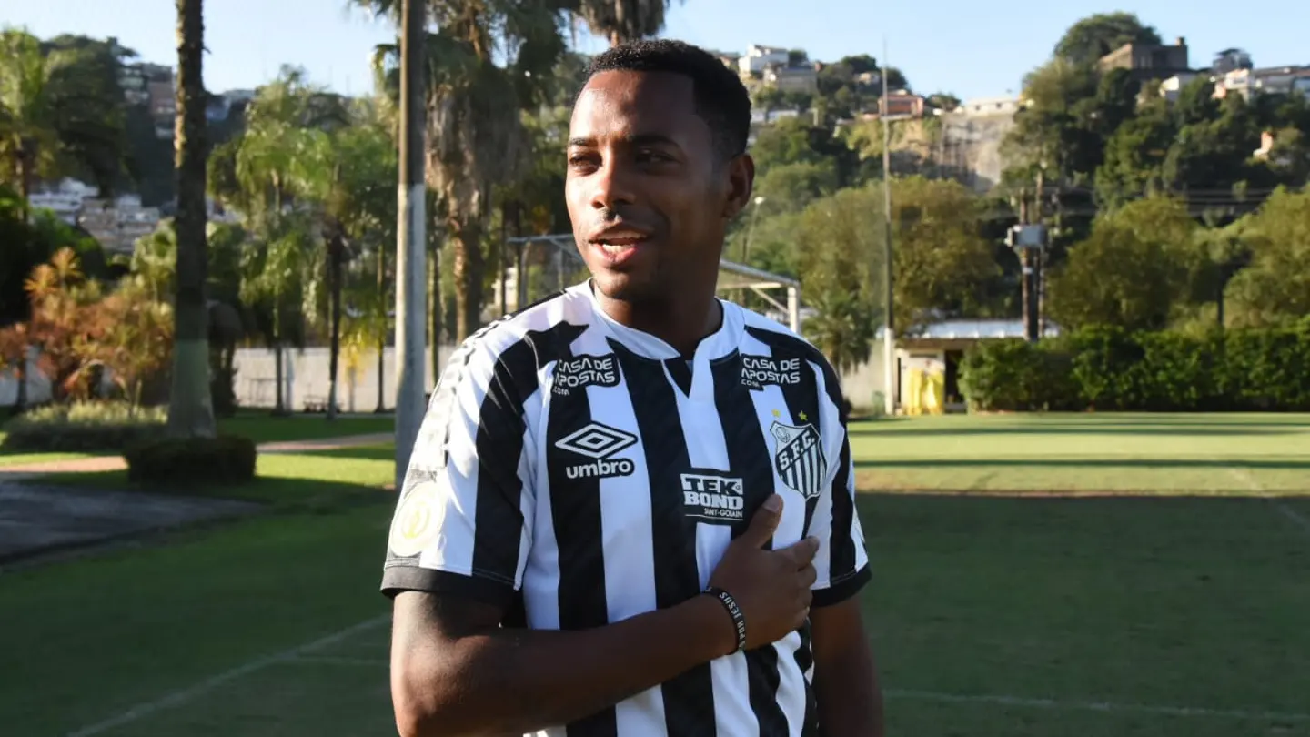Robinho, con el Santos Robinho, con el Santos