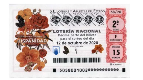 Décimo del Sorteo Extraordinario por el Día de la Hispanidad Décimo del Sorteo Extraordinario por el Día de la Hispanidad