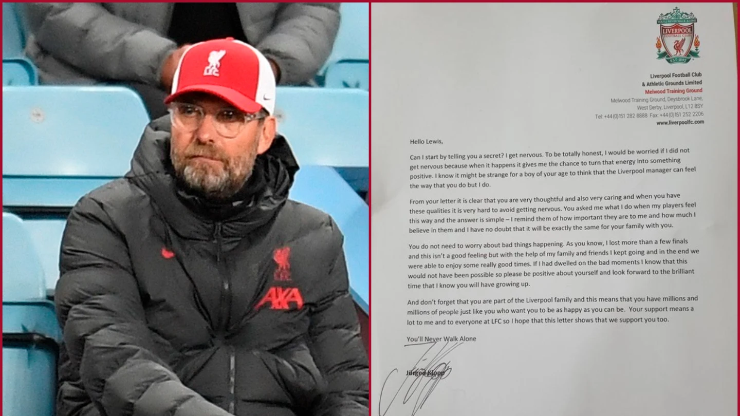Jurgen Klopp y su carta a un niño de 11 años Jurgen Klopp y su carta a un niño de 11 años