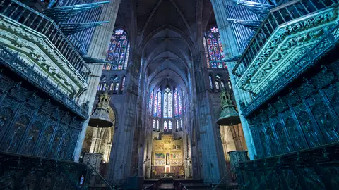 Interior de la Catedral de León Interior de la Catedral de León