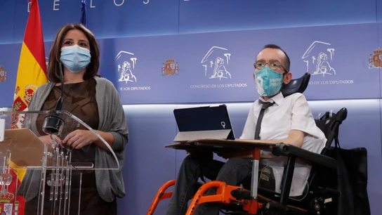 Adriana Lastra y Pablo Echenique Adriana Lastra y Pablo Echenique