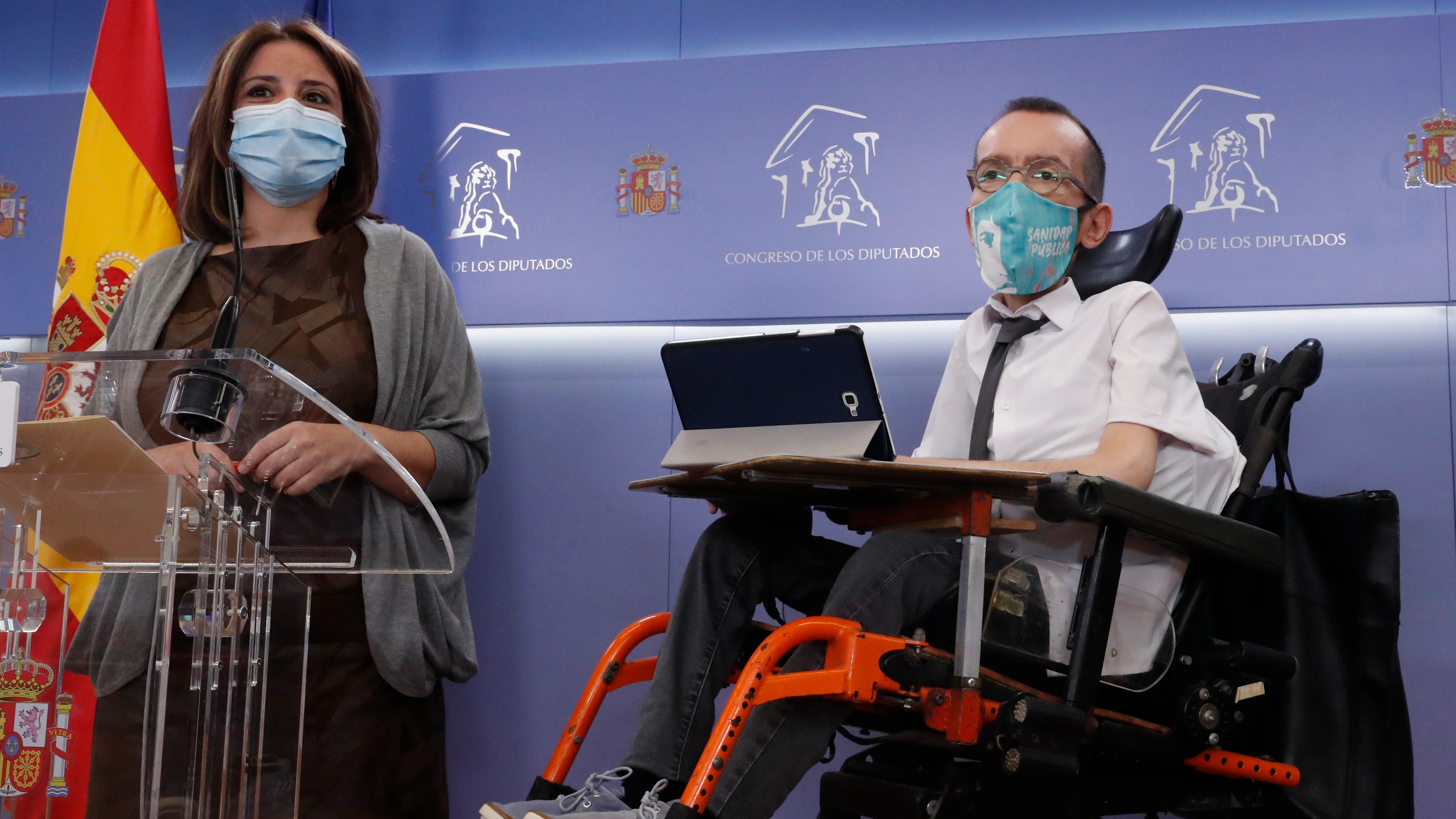 Adriana Lastra y Pablo Echenique