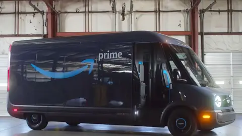 Furgoneta eléctrica de reparto de Amazon Furgoneta eléctrica de reparto de Amazon