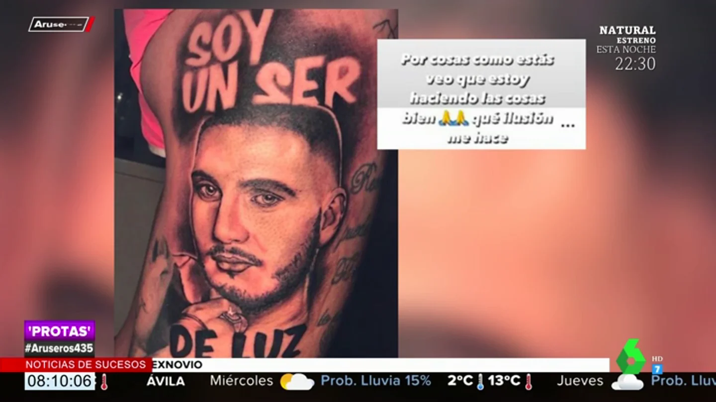 El increíble tatuaje que se ha hecho un fan de Omar Montes con la cara de su ídolo El increíble tatuaje que se ha hecho un fan de Omar Montes con la cara de su ídolo