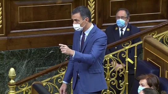 Sánchez, ante la moción de censura, insta a Casado a "no dejarse arrastrar" por Vox: "Reflexione, piense qué va a hacer" Sánchez, ante la moción de censura, insta a Casado a "no dejarse arrastrar" por Vox: "Reflexione, piense qué va a hacer"