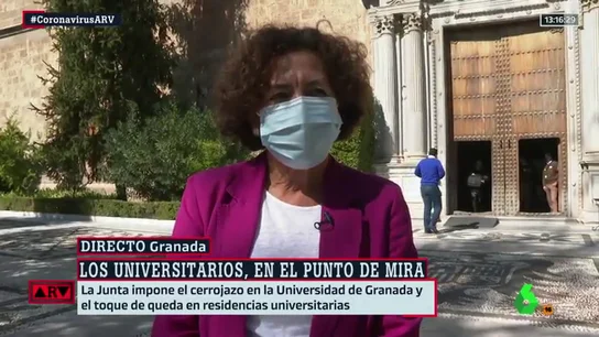 La rectora de la Universidad de Granada considera "un error" la decisión de la Junta: "La Universidad no tiene ningún brote" La rectora de la Universidad de Granada considera "un error" la decisión de la Junta: "La Universidad no tiene ningún brote"