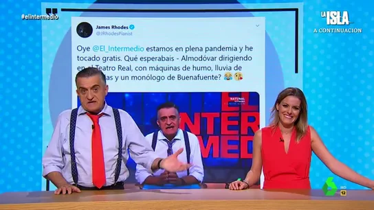 La respuesta de James Rhodes a El Intermedio por la parodia de su interpretación: "¿Qué esperabais?" La respuesta de James Rhodes a El Intermedio por la parodia de su interpretación: "¿Qué esperabais?"
