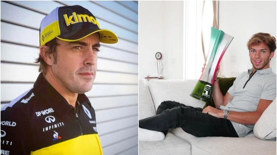 Fernando Alonso y Pierre Gasly Fernando Alonso y Pierre Gasly