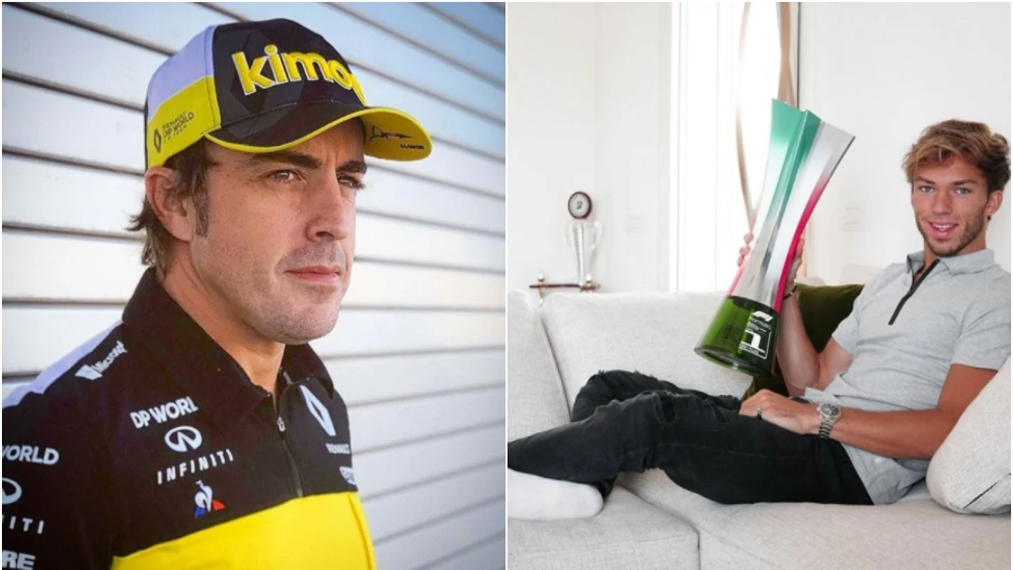 Fernando Alonso y Pierre Gasly Fernando Alonso y Pierre Gasly
