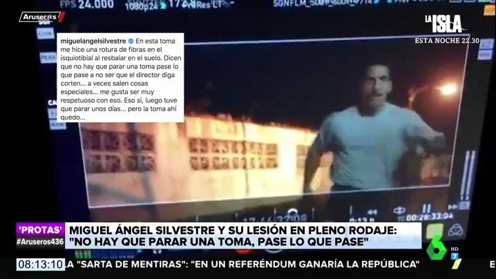 La escena más accidentada de Miguel Ángel Silvestre