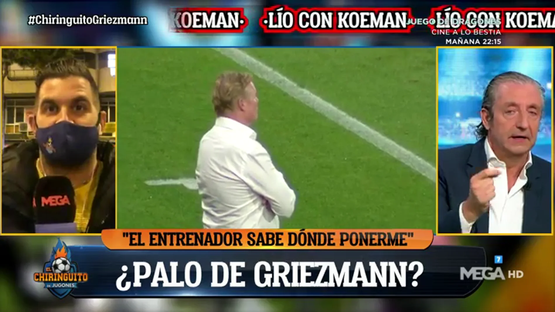 Pedrerol: "Yo soy Koeman y mando a Griezmann a la grada"