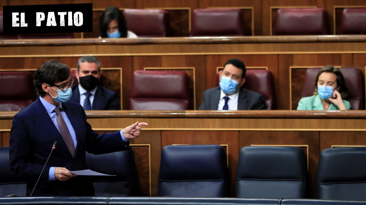 El ministro de Sanidad, Salvador Illa, interviene en el pleno del Congreso