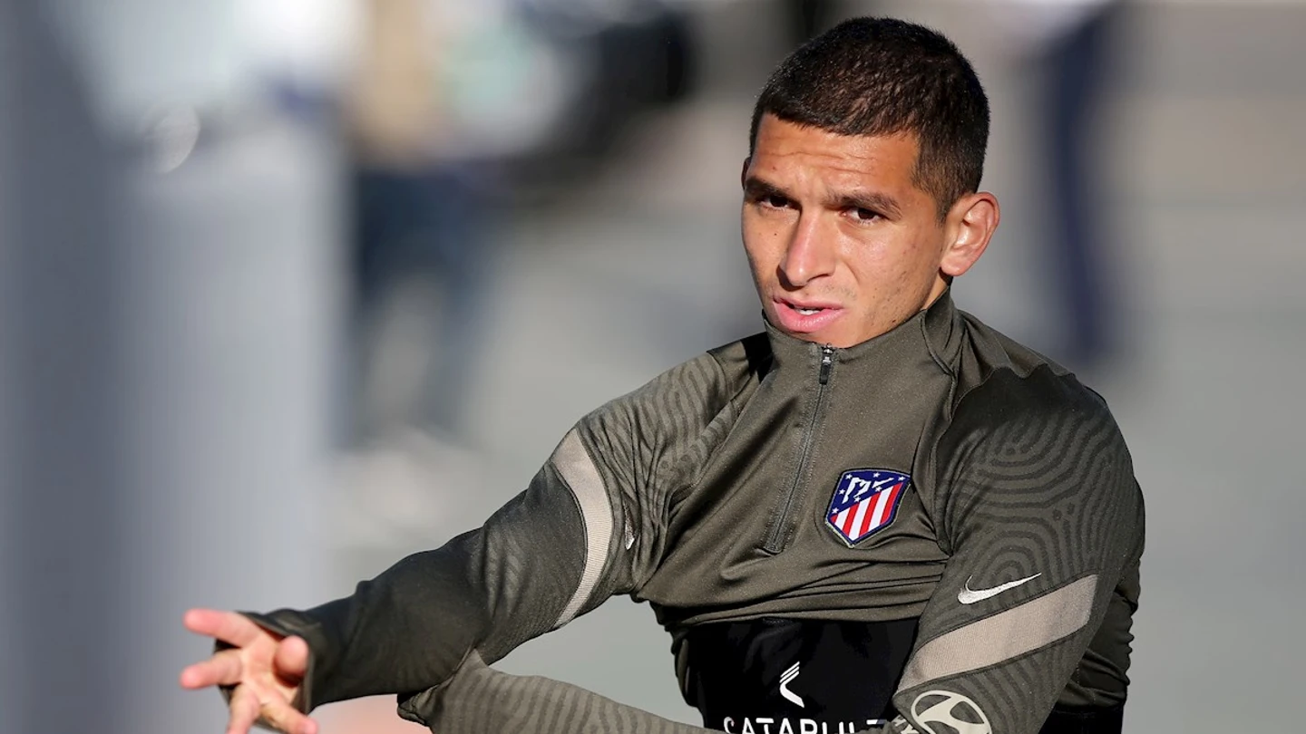 Lucas Torreira, con el Atlético Lucas Torreira, con el Atlético