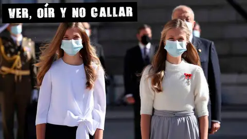 La princesa Leonor y la infanta Sofía, en un acto La princesa Leonor y la infanta Sofía, en un acto