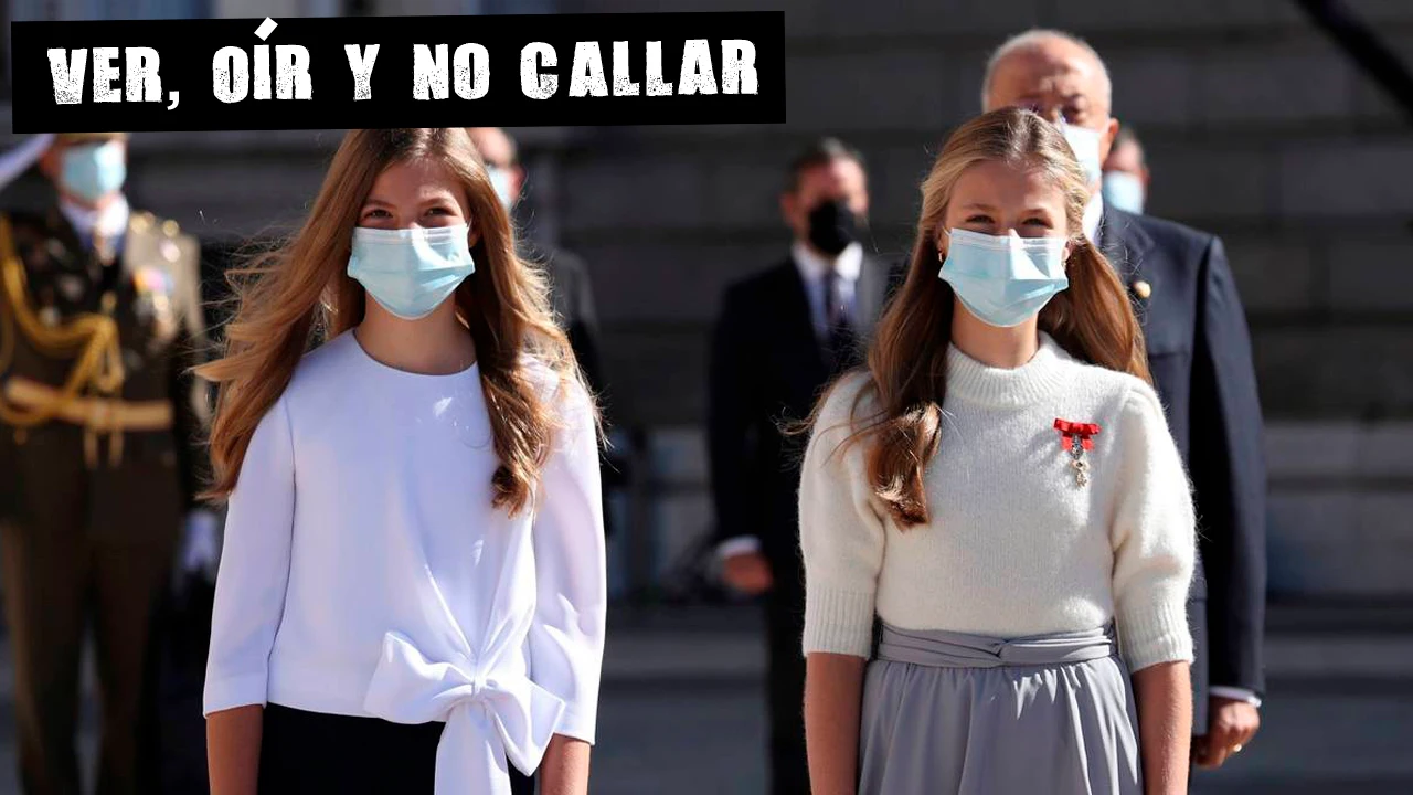 La princesa Leonor y la infanta Sofía, en un acto La princesa Leonor y la infanta Sofía, en un acto